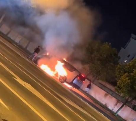 liauto fire on battery